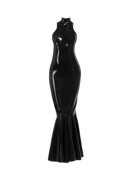 latex mermaid dress Minerva Latex Gown – House of Etiquette Inc