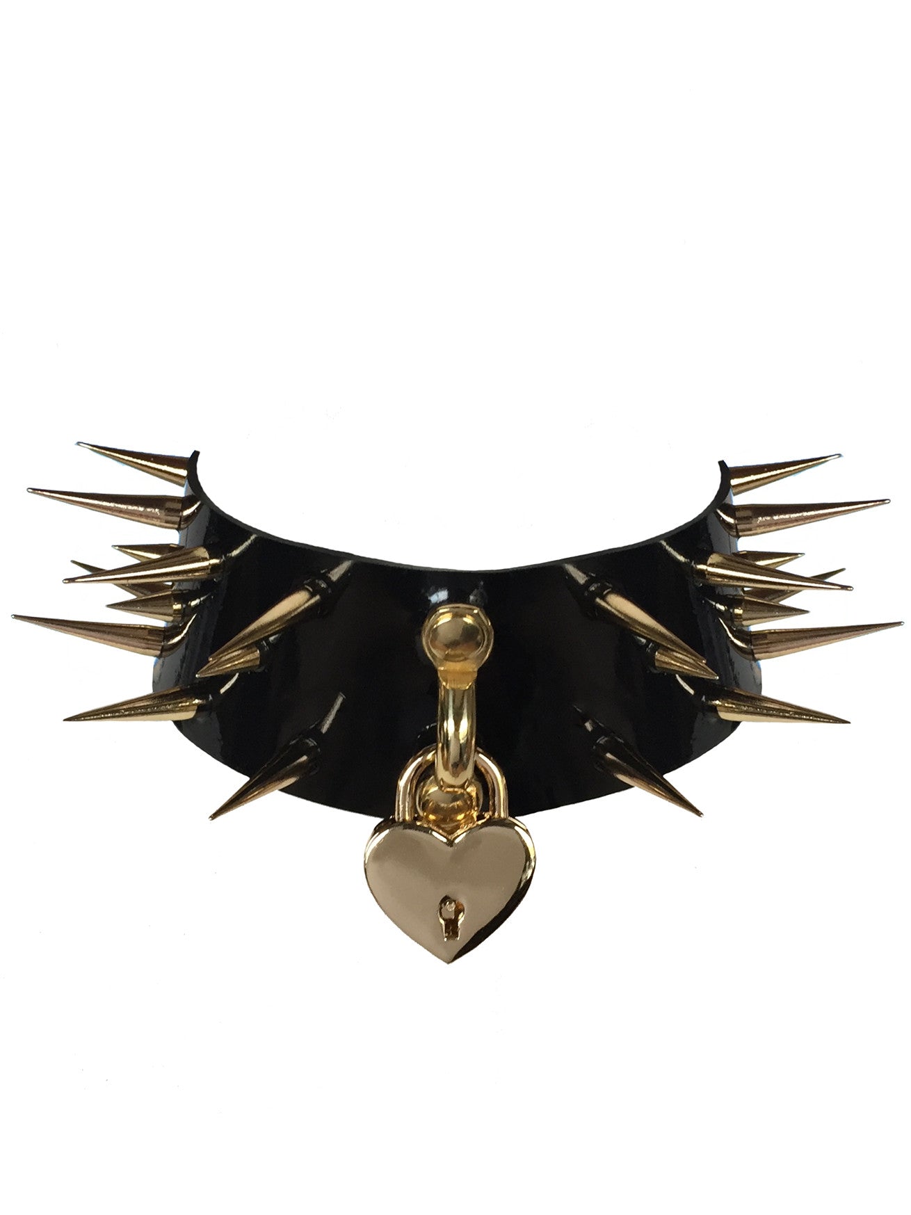 Wide spiked collar