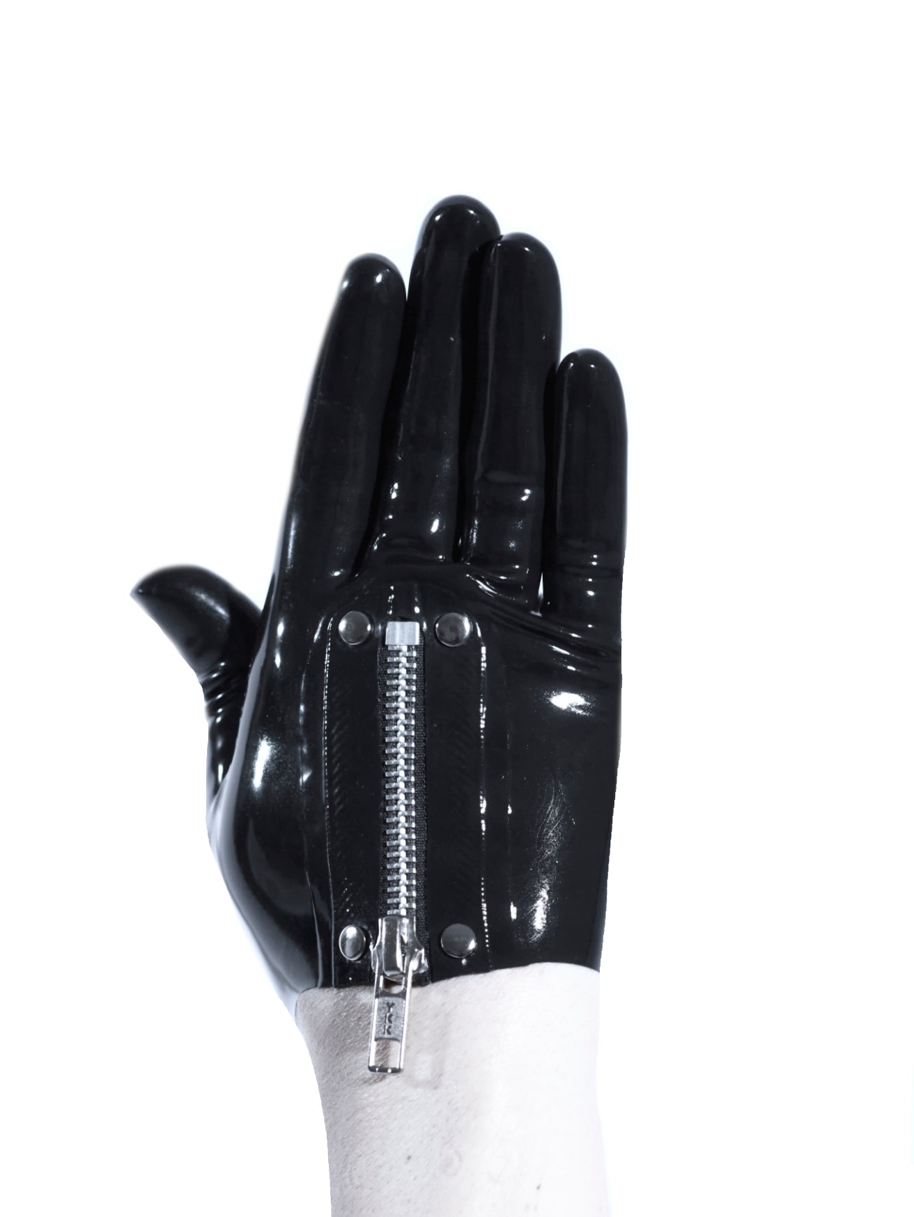 Crop Zipper Gloves